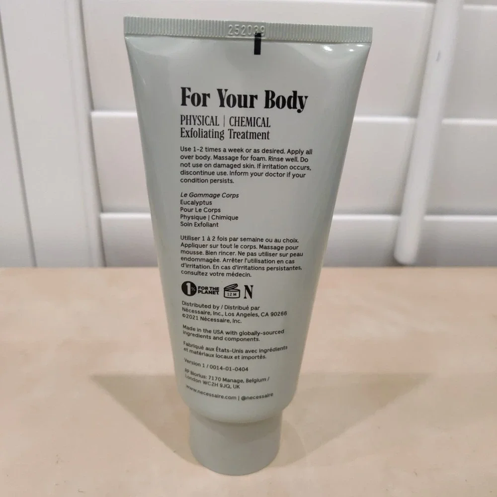 Necessaire The Body Exfoliator Eucalyptus 180 ml / 6.1 fl oz‎ NEW SEALED